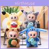 Labubu Stitch Silicone Plush Keychain With Soft Short Plush For Backpack Decoration And Gift