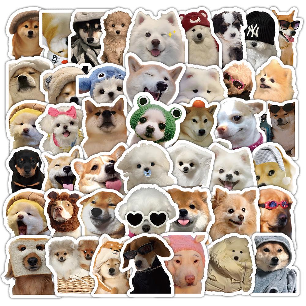 100pcs Abstract Funny Puppy Stickers for Phone, Cup, Computer, Tablet, and Fridge Decorations