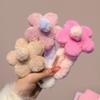 Fashion Headwear Accessories Cute Duckbill Clip Plush Flower Hair Clip  Autumn Winter