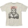 Misfits Classic Skull Mens T Shirt Music Classic Concert Rock Band Tee Natural