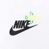 Nike T-Shirt Round Neck Letter Logo Print Casual Short Sleeve Kids Tops White HF6297100