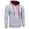 Inclined Zipper Sweater Sports Casual Men's Hooded Long Sleeve Cardigan Coat