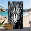 Asciugamano da Spiaggia Stampato Juventus FC Asciugamano Morbido ad Asciugatura Rapida Coperta da Spiaggia Rettangolare Grande Portatile per Viaggi Piscina