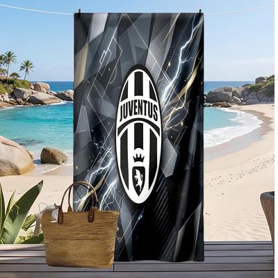 Juventus FC Printed Beach Towel Quick Dry Soft TowelPortable Large Rectangular Beach Blanket for Travel Swimming Pool