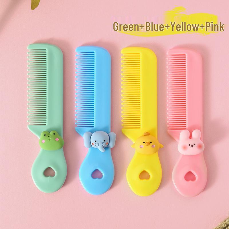Cute Baby Massage Comb for Infants & Toddlers (0-3 Years) - Portable Hair Care Tool