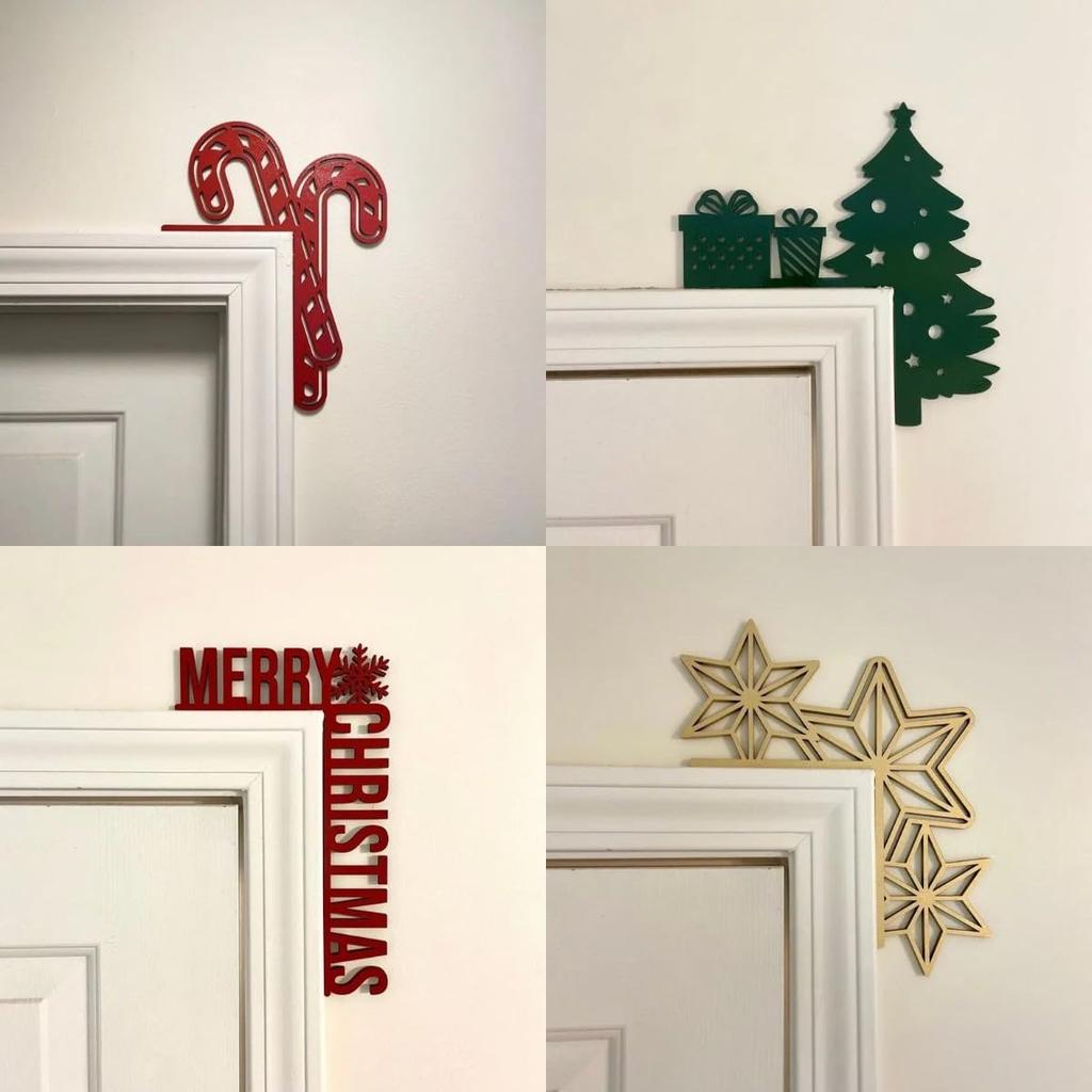 Christmas Decoration 2026 1pc Santa Clau Christmas Door Corner Decoration Diy Stitching Creatives Home Decor Colgante De Navidad