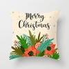 Merry Christmas Printed Pillowcase Christmas Style Cushion Cover Home Sofa Decor Throw Pillowcase