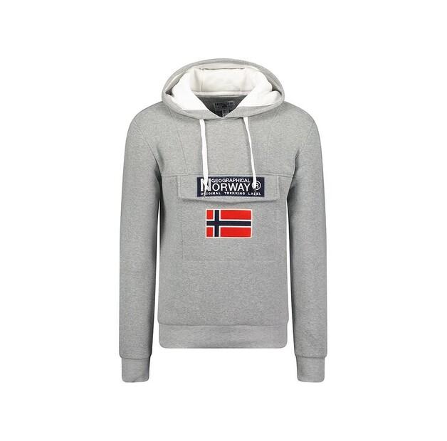 Толстовка Geographical Norway WW6114H/GN-BLENDED GREY / WHITE EU S