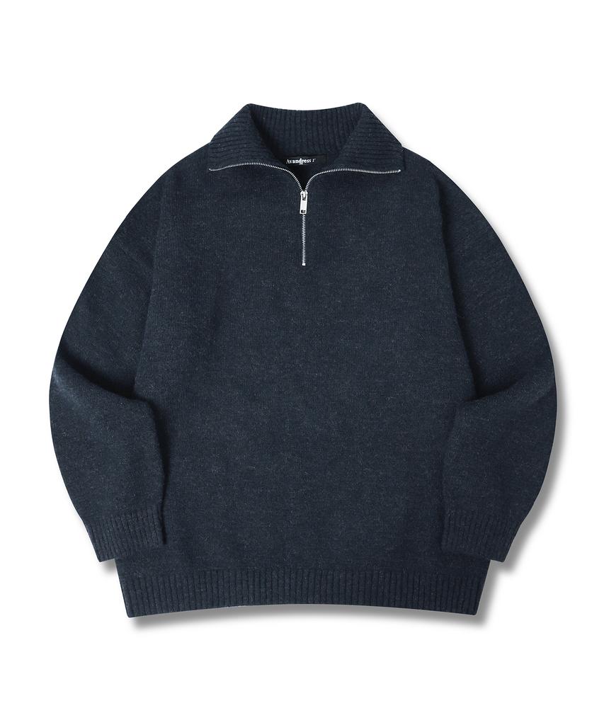AVANDRESS Angora Half Zip-Up Knit - 5 Col