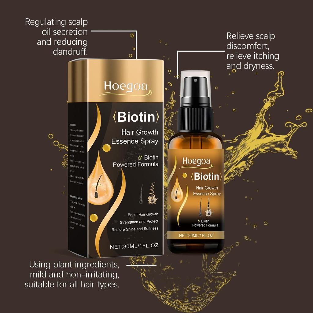 Egoa Hair Treatment Spray Strengthening Hair Nourishing Scalp Care Frizz Smoothing Shine Treatment Spray