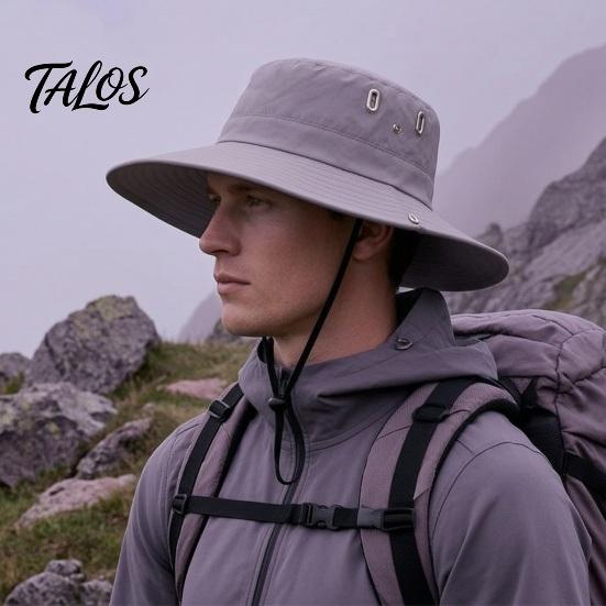 Sun Hat for Hiking Extra Wide Brim Men Women, Quick Dry Bucket Cap with Adjustable Outdoor Headwear Breathable Vents, Wind Cord Snap Flip Fishing
