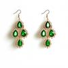 Pair of Drop Earrings in Vibrant Color Dangle Styles Alloy for Sensitive Skin