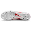 Nike Mercurial Vapor 15 Pro Round Toe Lace-Up HG (Rubber Short Studs) Durable Soccer Shoes Unisex Soccer Shoes White Red DJ5602-600