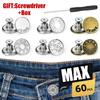 10-60Pcs/pack Jeans Buttons With Screwdriver Clothing Pants Sewing Accessories Waist Buckle 17mm Nail Free Waist Extenders Button