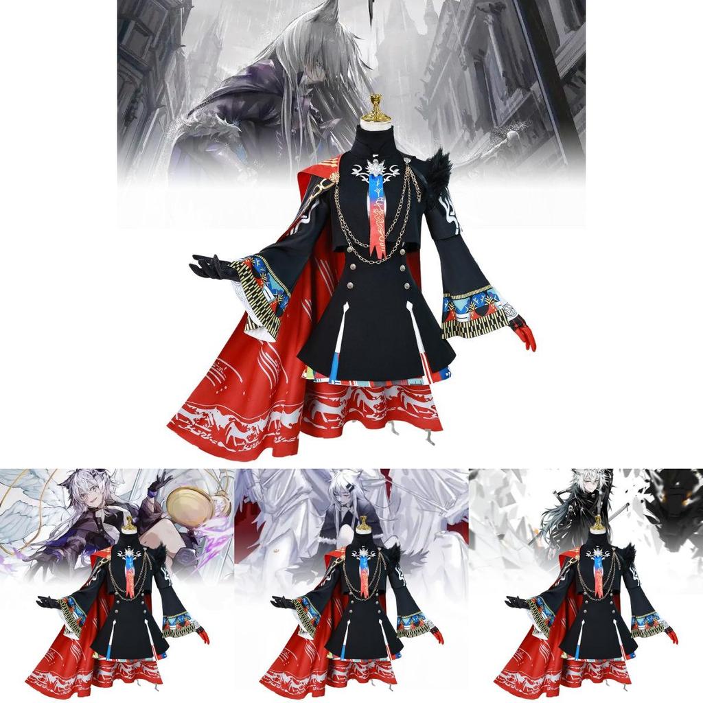 Stylish Arknights Lapland Game Character Costume With Stunning Accessories Set