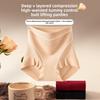 Large Size Women Spring and Summer New Anti Bacterial Crotch High Waist Belly Non - Scratch Hip Plastic Triangle Briefs