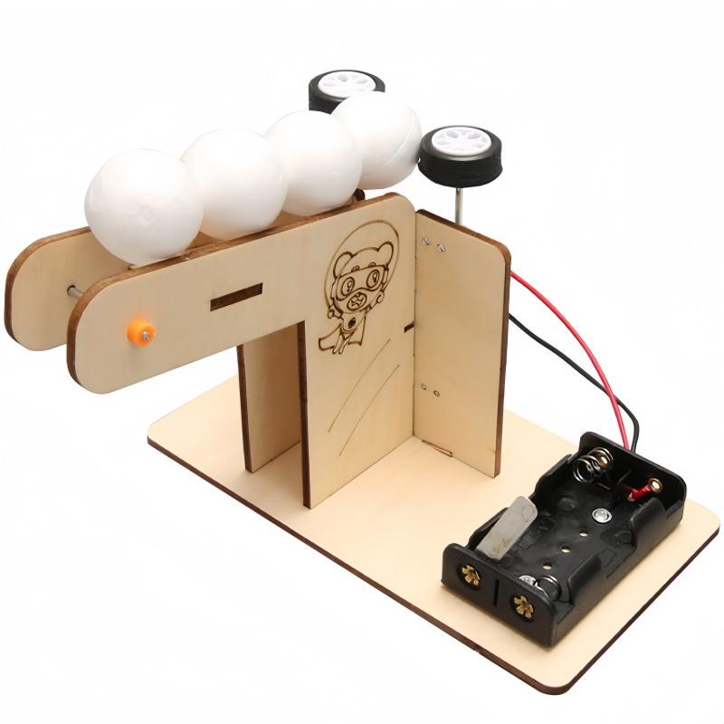 Electric Scientific Educational Puzzle Toys DIY Automatic Ball Machine Kinetic Energy Transmission Experiment Stem Education Toy