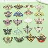 20 Pingentes de Borboleta de Liga Esmaltada em 20 Cores para Joias DIY