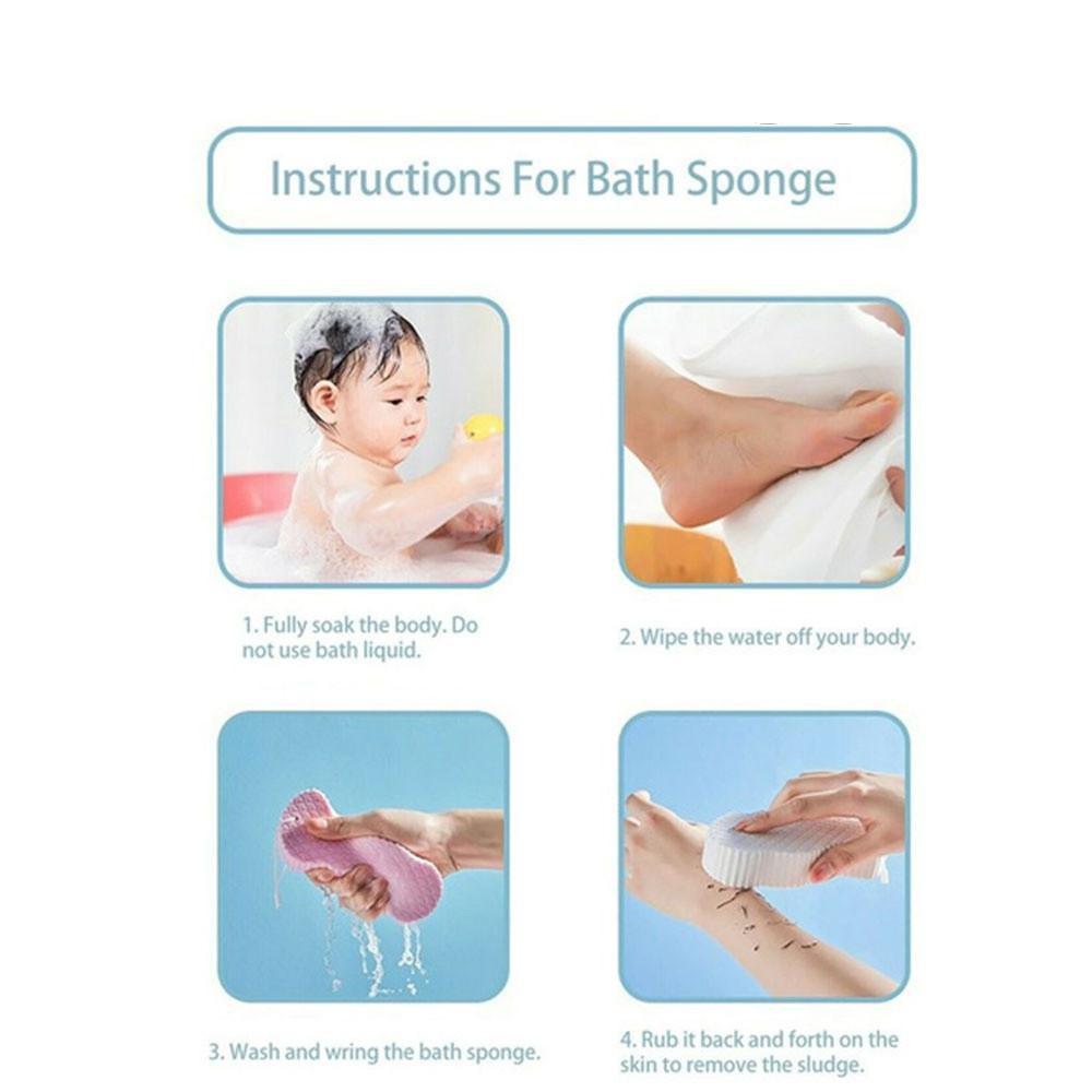 1Pcs Ultra Soft Bath Body Cleansing Bath Sponge, Ultra Soft Exfoliating Bath Sponge, Spa Scrub Exfoliating Exfoliating Sponge