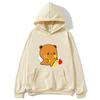 Cute Dudu and Bubu Hoodies Panda and Brownie Bear Couple Sweatshirt Men Women Clothes Kawaii Style Top