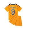 24-25 Royal M Away Orange No. 9 Club Football Jersey Children'S Clothing Adult Set Size 14-3Xl