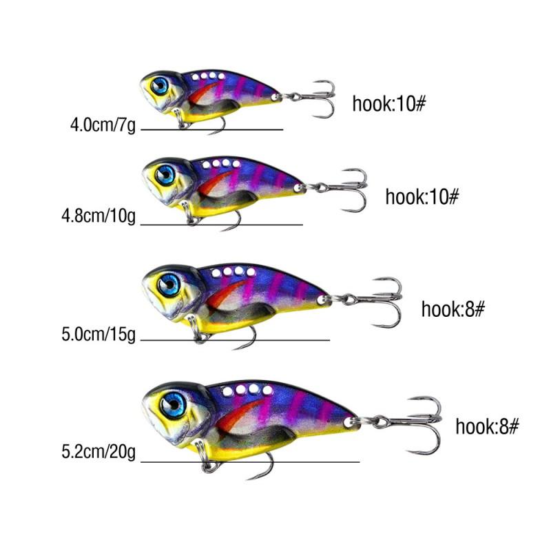 Metal VIB Lure Hard Bait Freshwater Saltwater Fishing 7g-20g