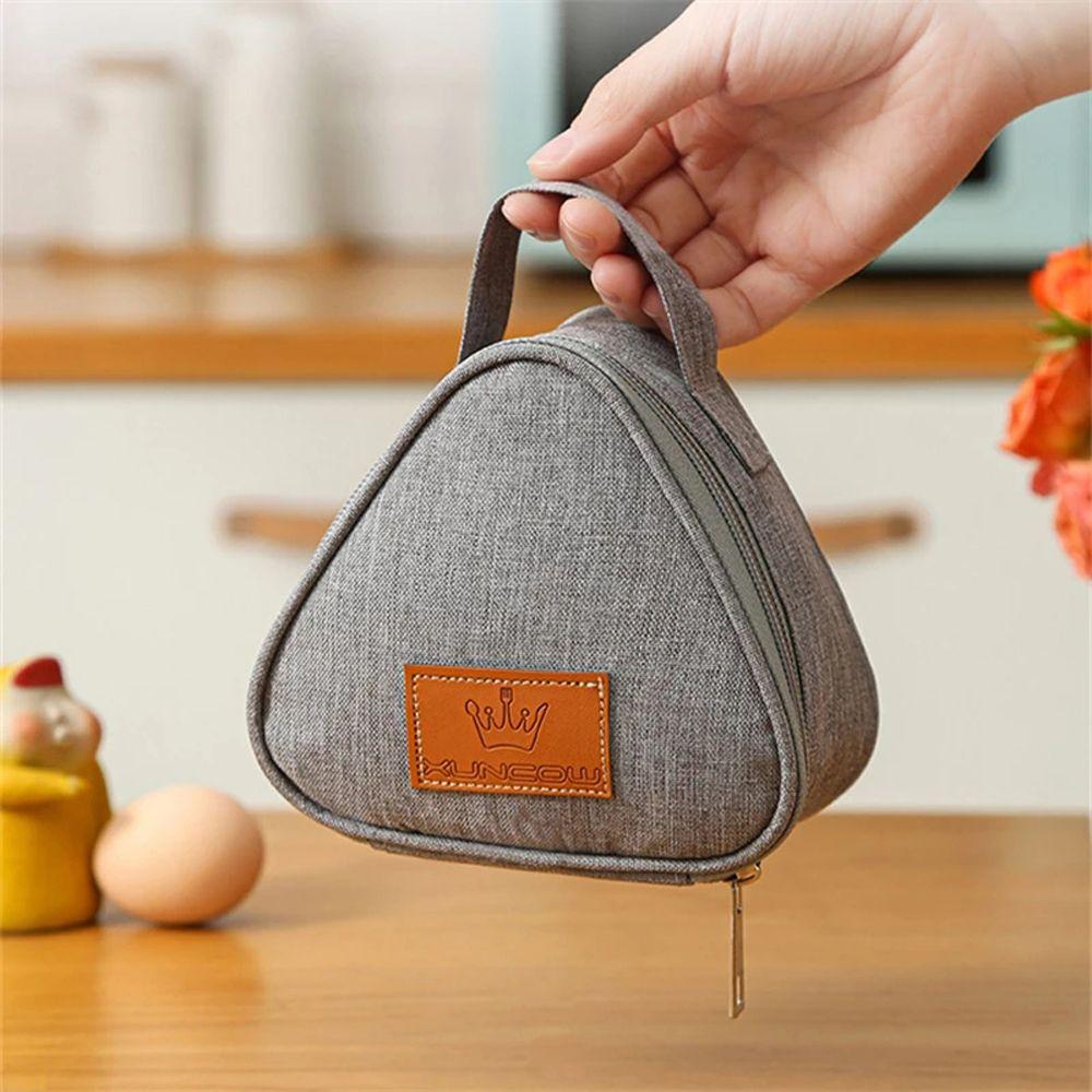 Triangle Waterproof Tote Food Container Korean Lunch Box Lunch Storage Handbags Fresh Cooler Bags