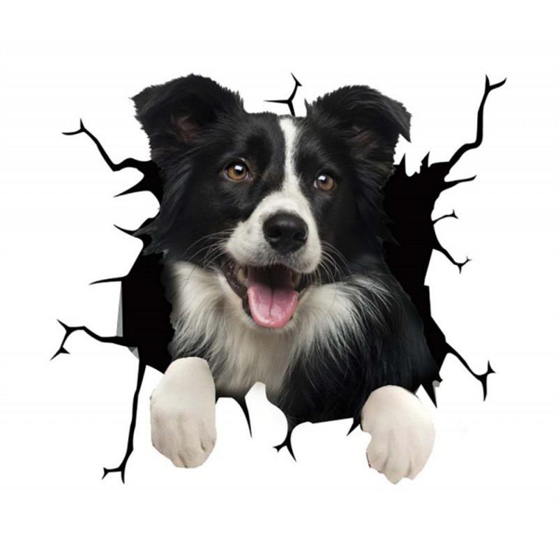 2/3/4PCS Wall Decals Unique Design Can Be Pasted Repeatedly Beautiful Durable Stylish Home Decor Dog Stickers Durable Materials