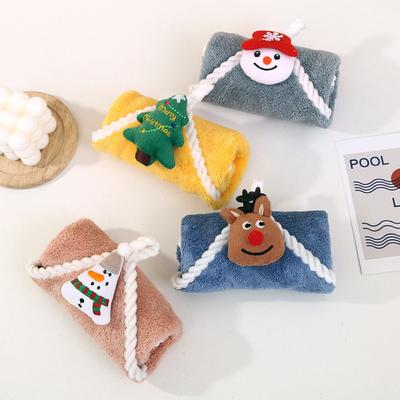 30*30cm Neues Cartoon Weihnachts Handtuch Weihnachtsstil Kinder Handtuch Küche Badezimmer Handtuch Handtuch Geschenke