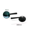 2X 81.5Mm Motorcycle Rear View Mirror Side Mirror Anti-Glare Blue Cnc Aluminum