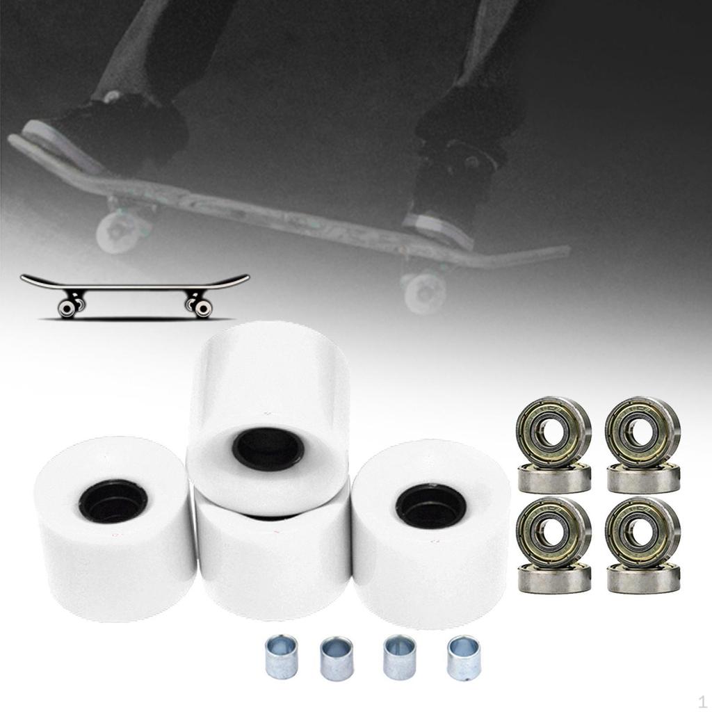 Buy 4 Pack 60mm X45mm 78A Skateboard Wheels Bearing, Longboard Wheel