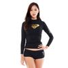 Womens Long Sleeve Rash Guard Set Quick Dry UV Protection Surfing Diving Swimsuit With Spandex Lycra Fabric