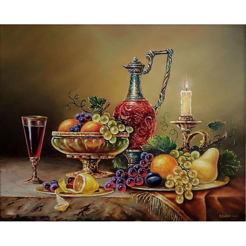 Fruit Diy 5D Diamond Painting Full Square Drill Cross Stitch Rhinestone Mosaic Scenic Diamond Embroidery Mosaic Home Decor