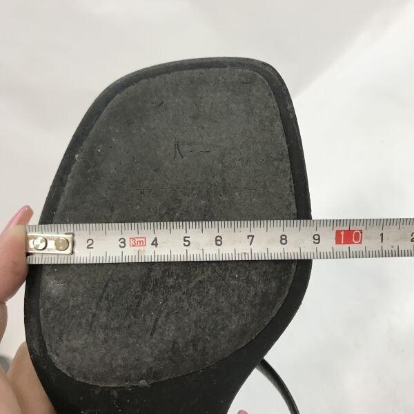 GUCCI Thong Heel Sandals [Italy/23.0-24.0/Black] Pumps High Heels(USED)