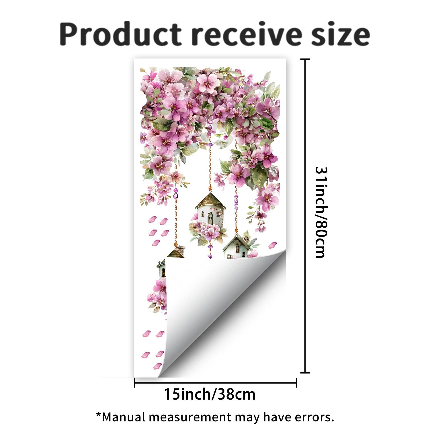 Цветочный Дом Спальня Гостиная Кабинет Декорация Украшение Настенные Стикеры Фон
