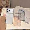 Simple Transparent Glitter Lens Suitable for iPhone17Pro Max Apple 16 Mobile Phone Case 15/14 Hard Case New Model