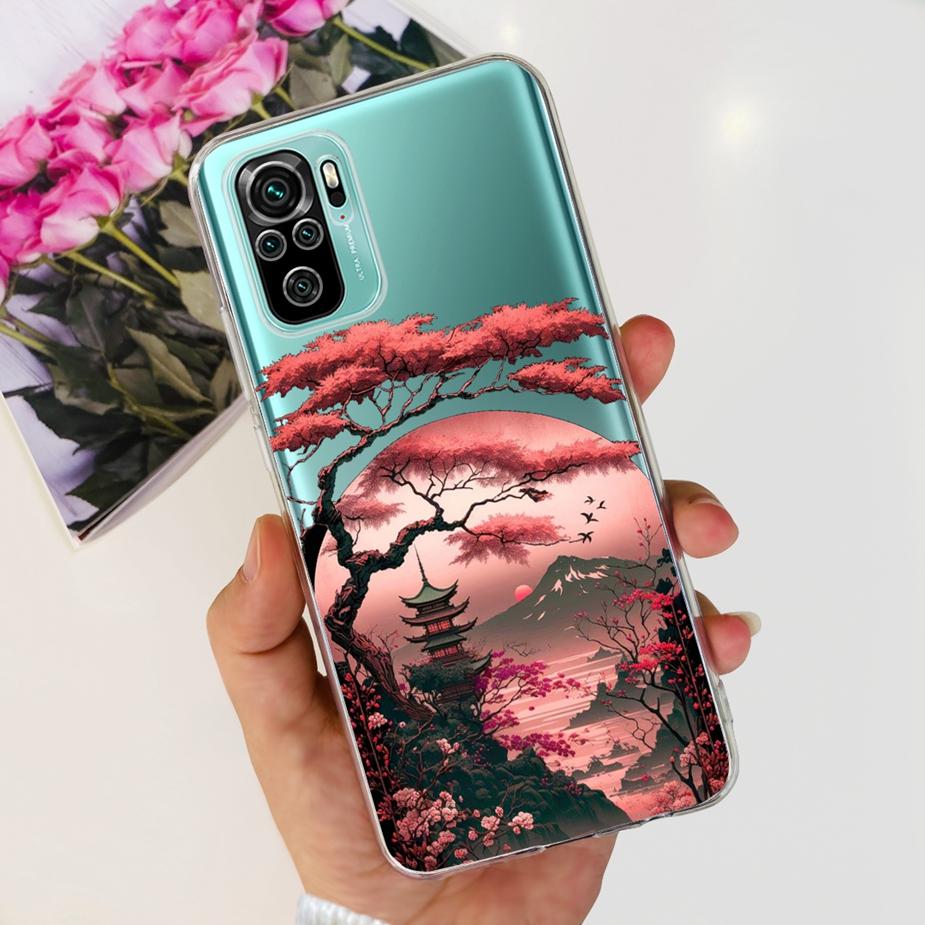 For Xiaomi Redmi Note 10 Case Note 10S Cute Cartoon Painted Cover Soft Silicone Case For Redmi Note 10 Pro Max Note10 10S Fundas