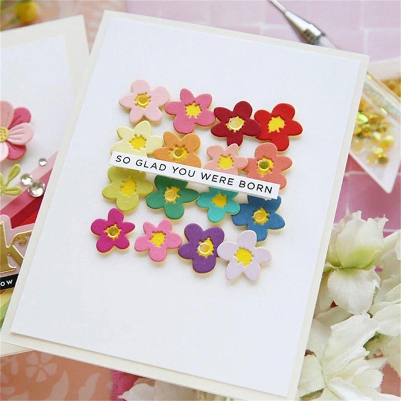 Flower Cutting Dies Carbon Steel Die Cut Metal Embossing Templates Decorative Embossing Paper Die Cut for Card Making