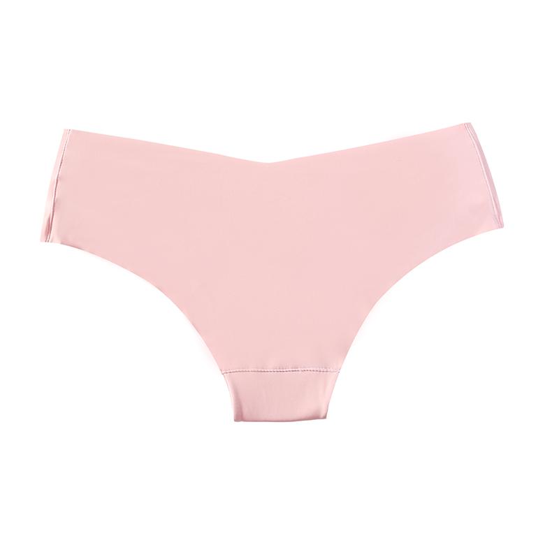 TERMEZY Women's Sexy Seamless Briefs One-Piece Solid Color Thin Underwear & Ice Silk Letter Printed Briefs