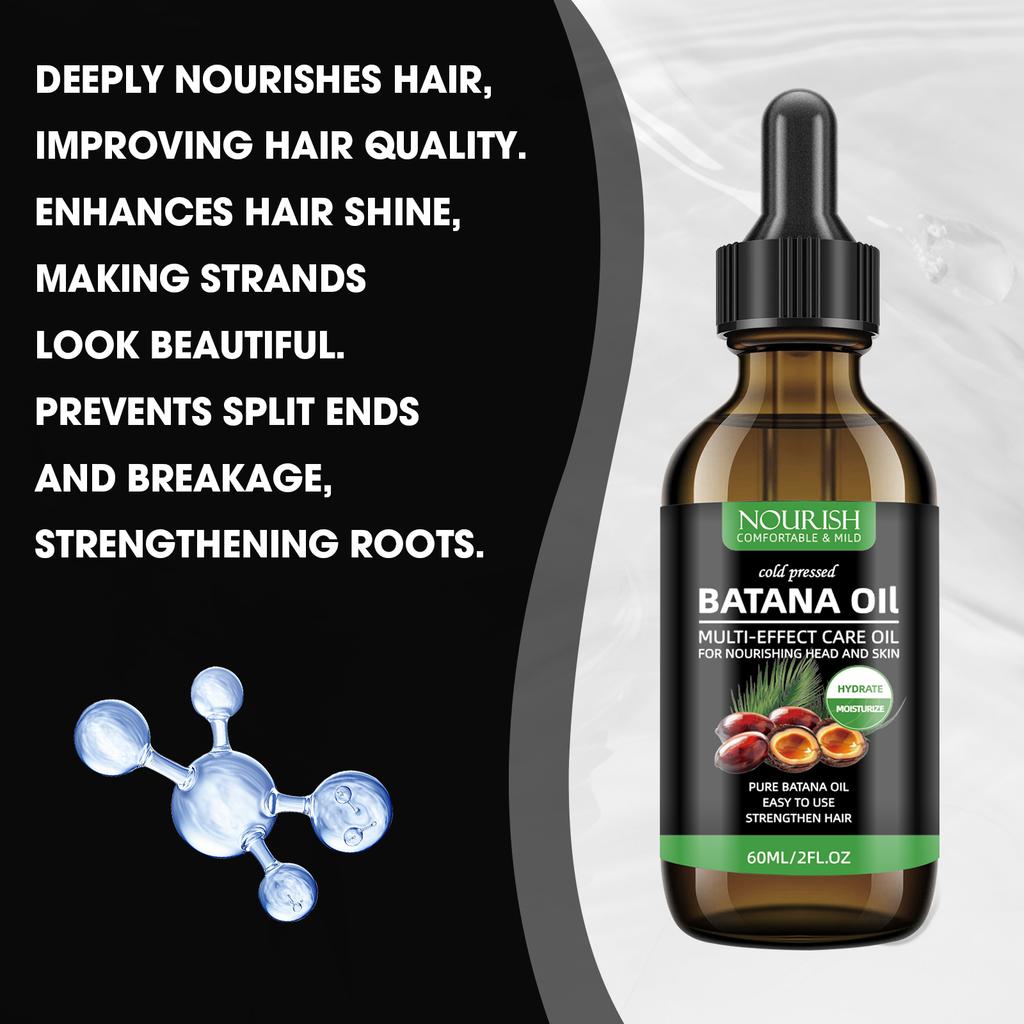 Batana Hair Care Oil 60ml – Deep Nourishment & Growth-Boosting Treatment with Dropper