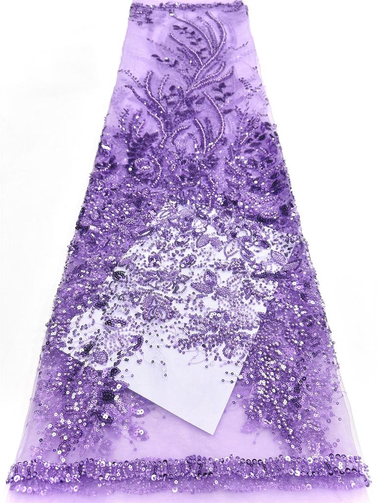 Luxury Hight Quality Nigeria Sequins Net Embroidery Lace Fabric African Mesh Lace Fabric 2025 French Tulle Lac For Women Wedding