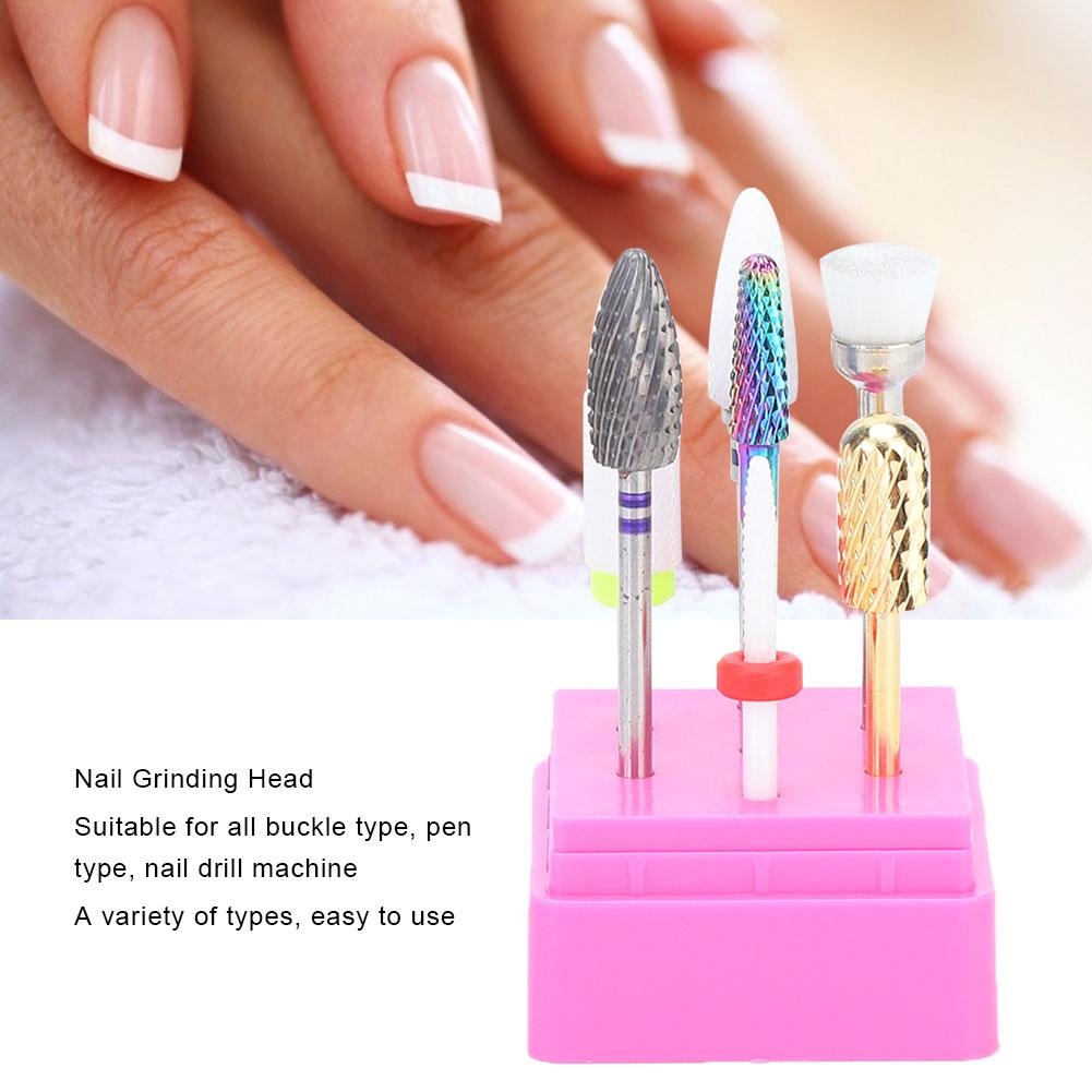 7pcs Professional Nail Art Grinding Head Dead Skin Removal Nail Sanding Polishing HeadTZ-7