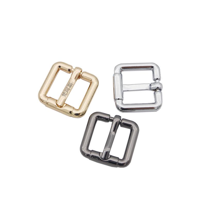 In Stock: Gold Die-Cast 5-Point Needle-Through Buckle for Luggage, Shoes, Belts, and Bags