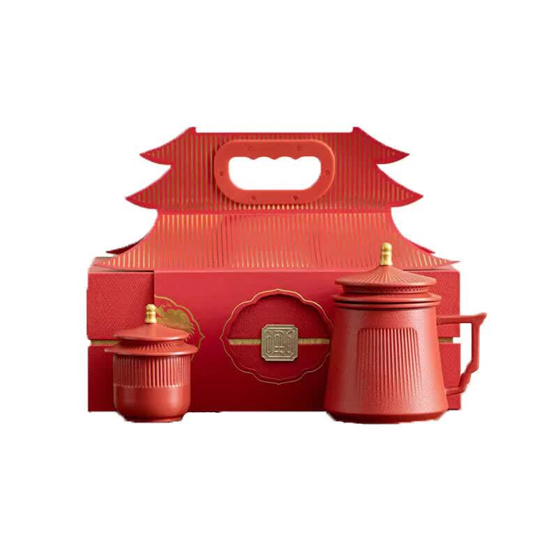Burenshu Forbidden City Style Ceramic Tea Set