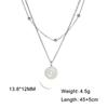 Cazador Small Sun Pendant Necklace for Women Round Minimalist Double Chain on Neck Gift Stainless Steel Jewelry 2026 Wholesale