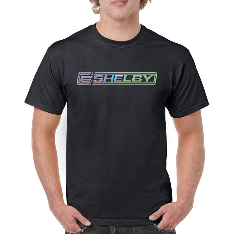 Shelby Holo Logo T-shirt American Mustang Muscle Car GT GT350 GT500 Cobra Performance Powered by Ford Men s Tee XXXXXL чёрный