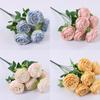 Single multi-headed rose wedding hotel decoration home road lead fake flower