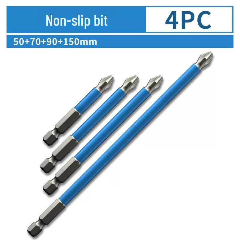 Rutschfestes Magnetisches Bit-Set für Kreuzschlitz- & Torx-Akkuschrauber - Extra Lang & Hohe Härte