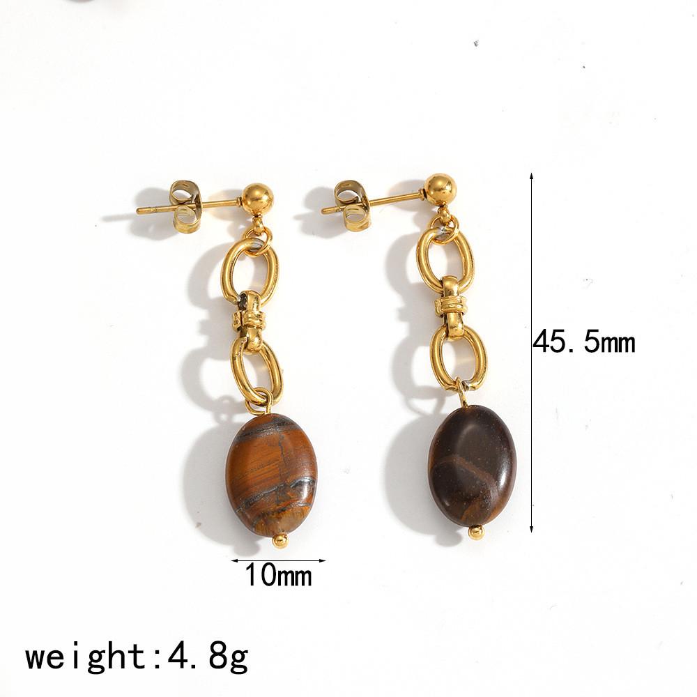 Boho Chic Heart Drop Earrings With Resin And Stainless Steel For Womens Fashion Style C