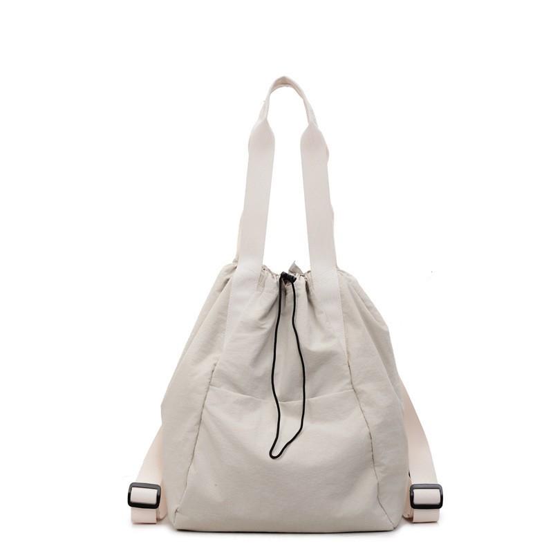 Schoolbag Fashion Drawstring Backpack Women's 1011 Spring New Simple Handheld Shoulder Bag Large Capacity Travel Backpack